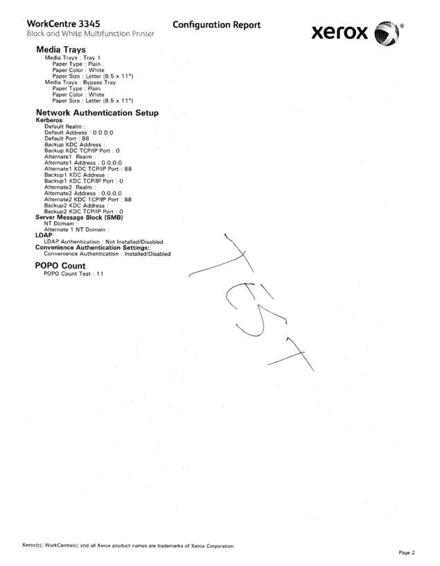 Fax page