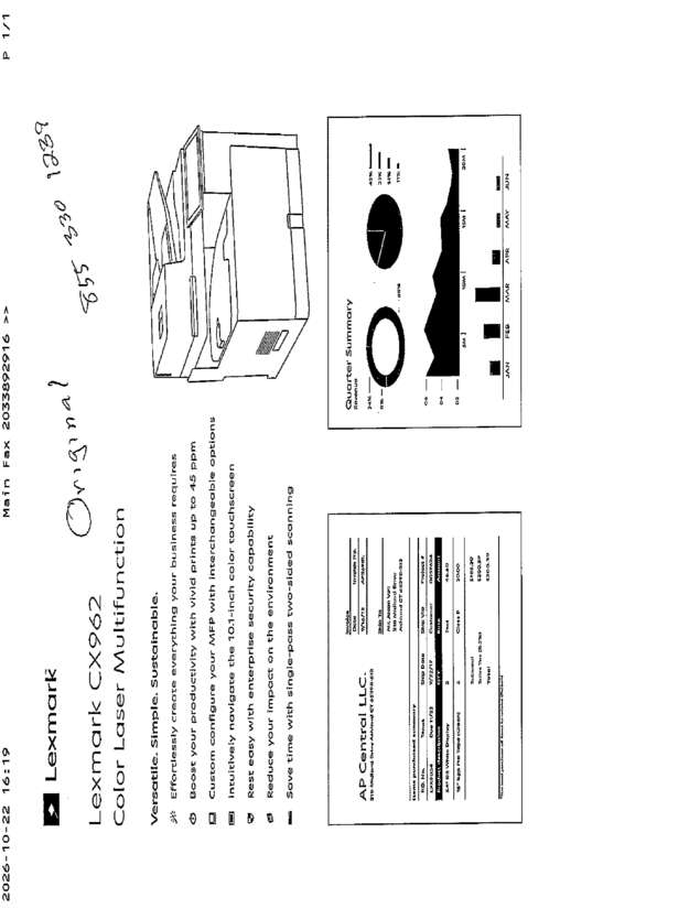 Fax page