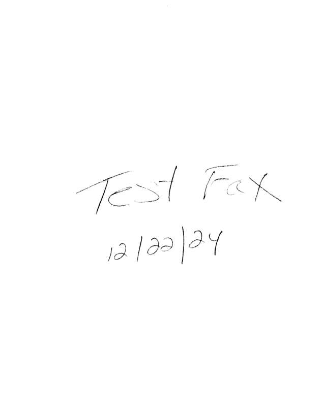 Fax page