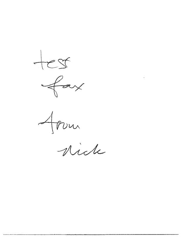 Fax page