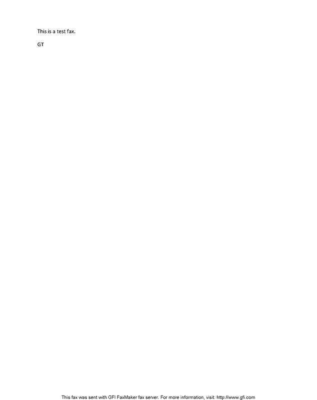 Fax page