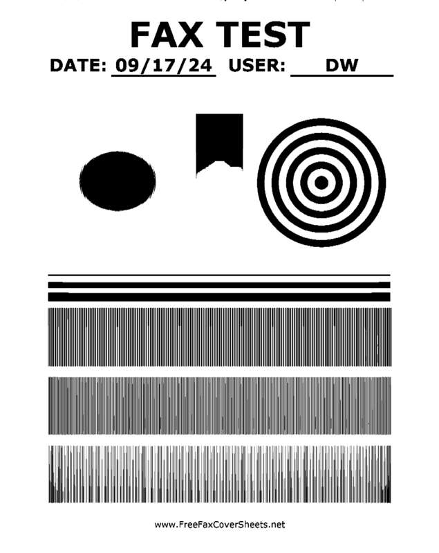 Fax page