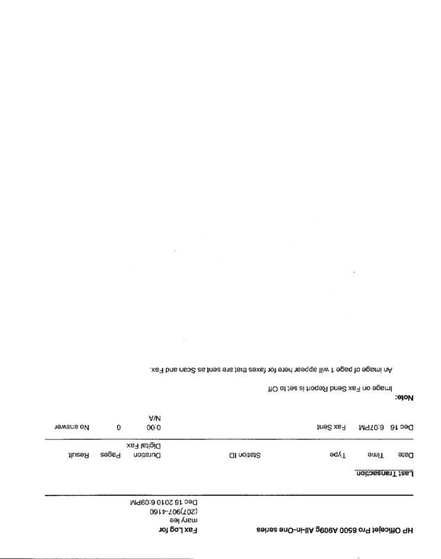 Fax page