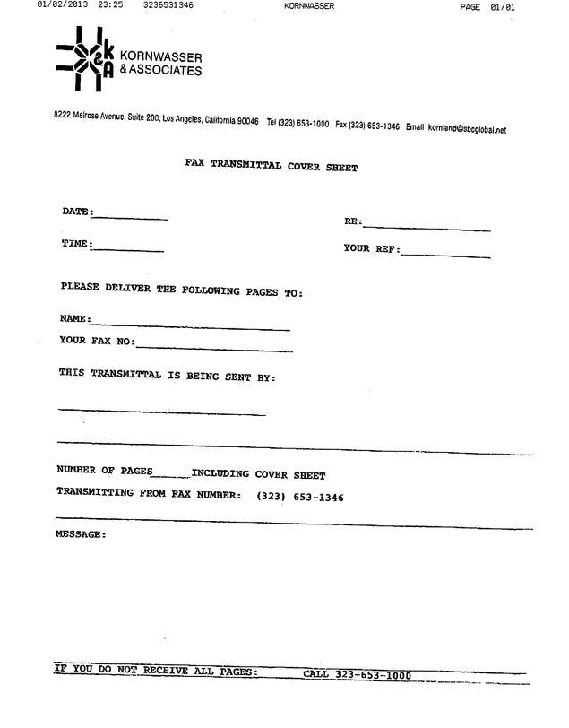 Fax page