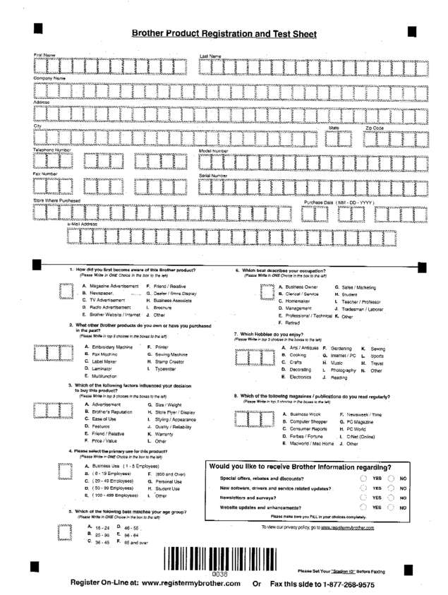 Fax page