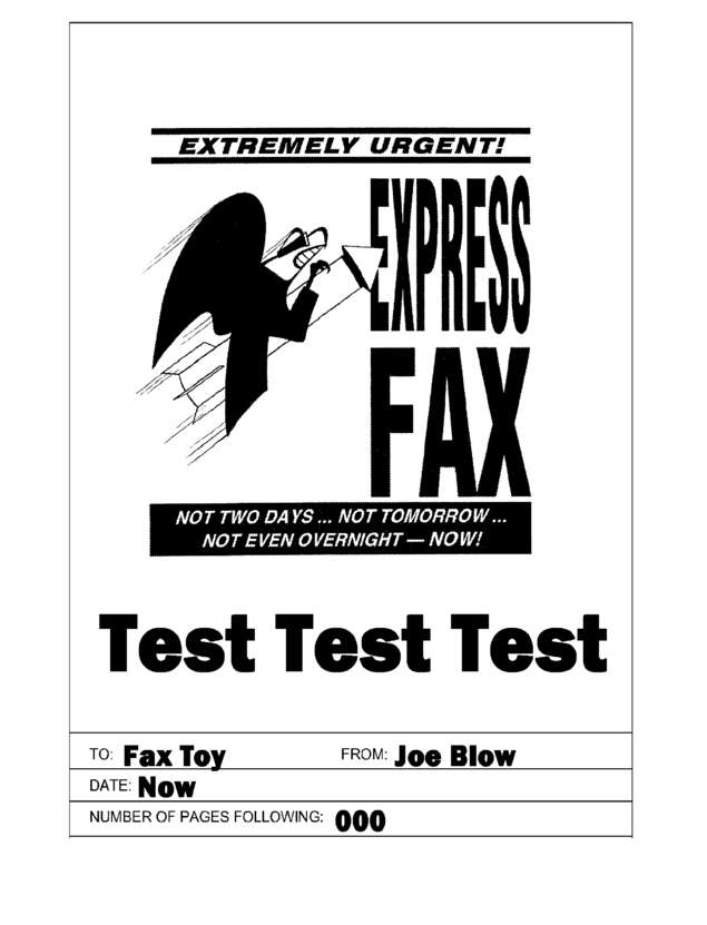Fax page
