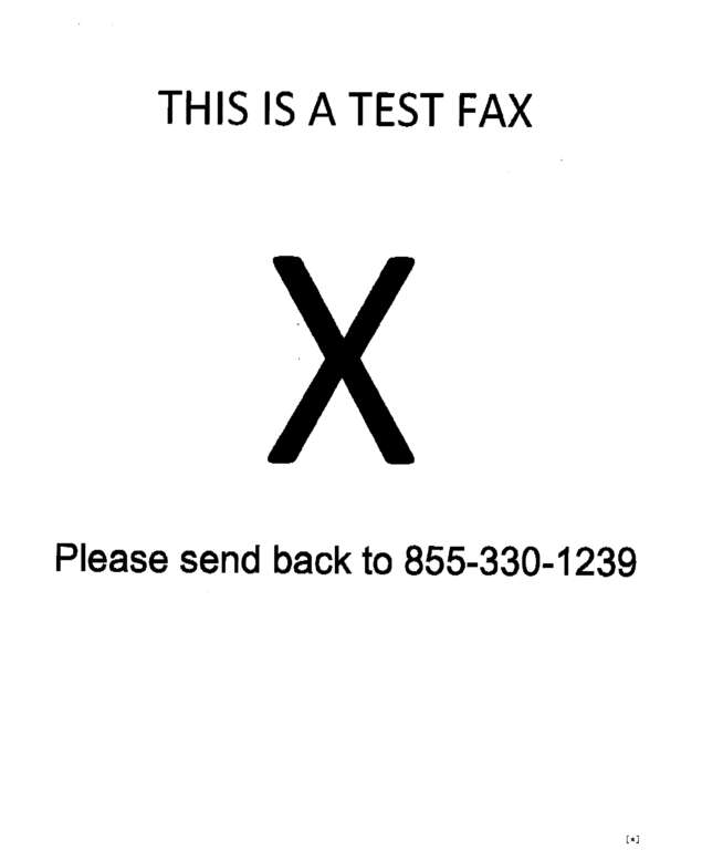 Fax page