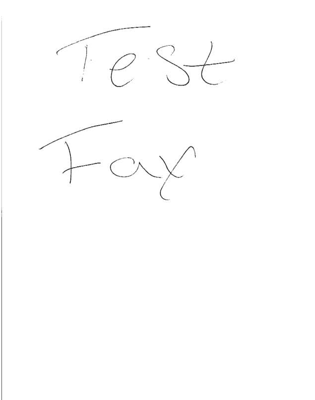 Fax page