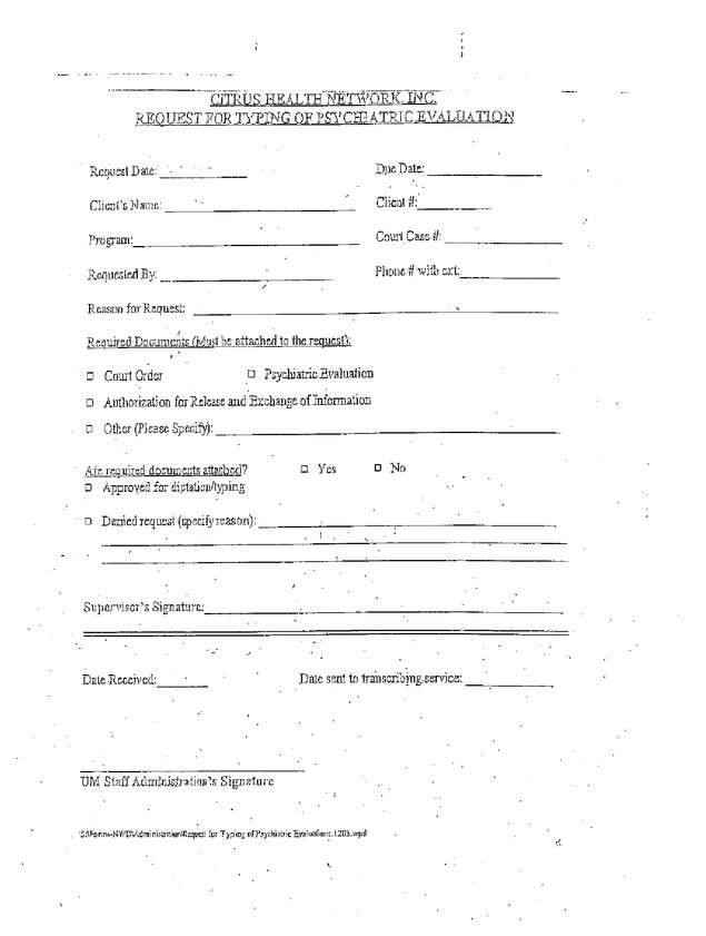 Fax page