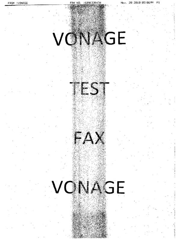 Fax page