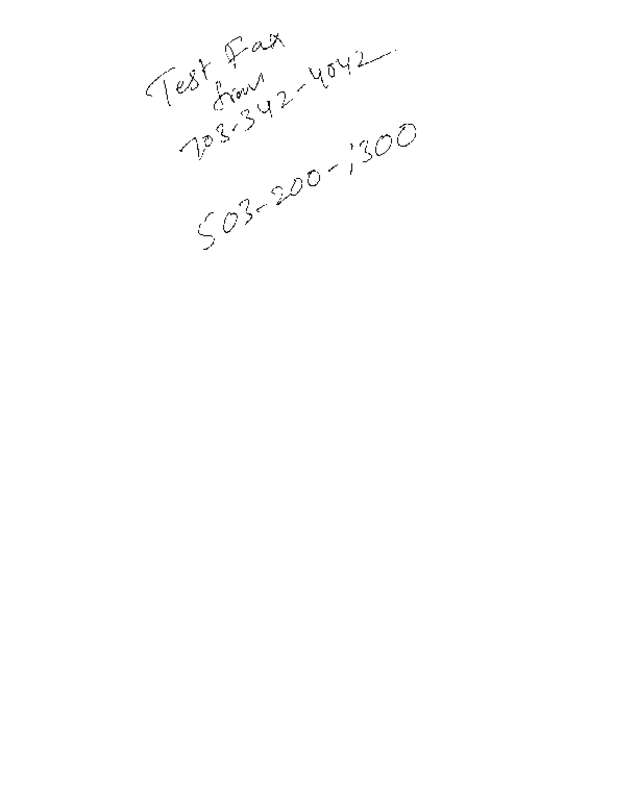 Fax page