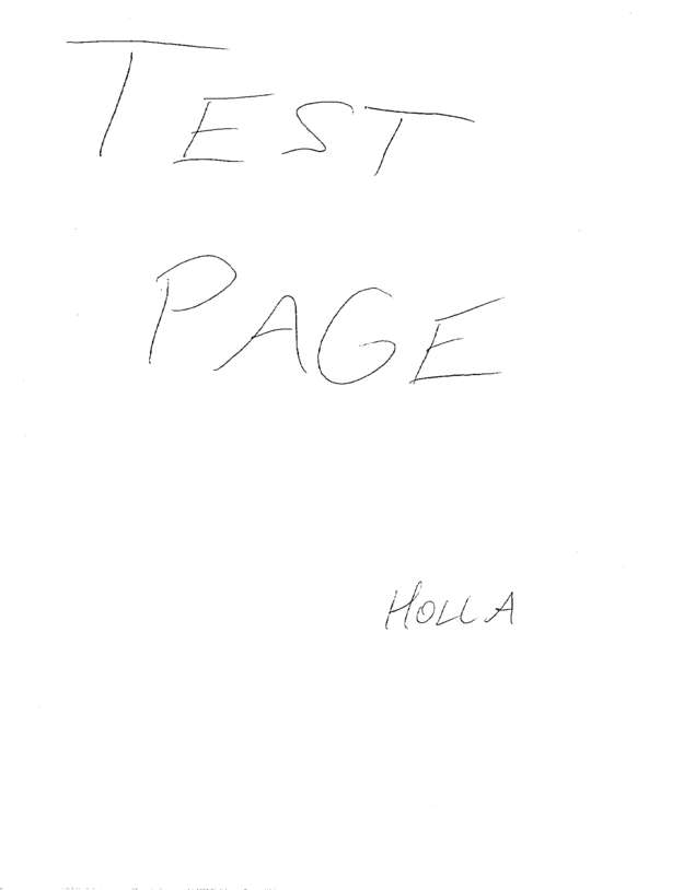 Fax page