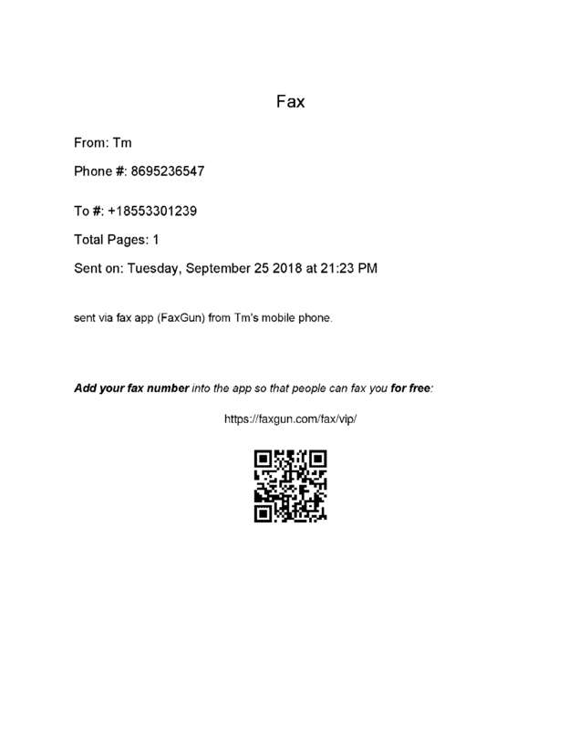 Fax page