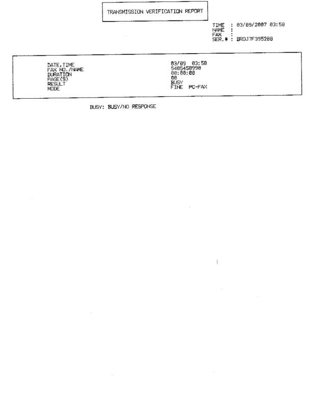 Fax page