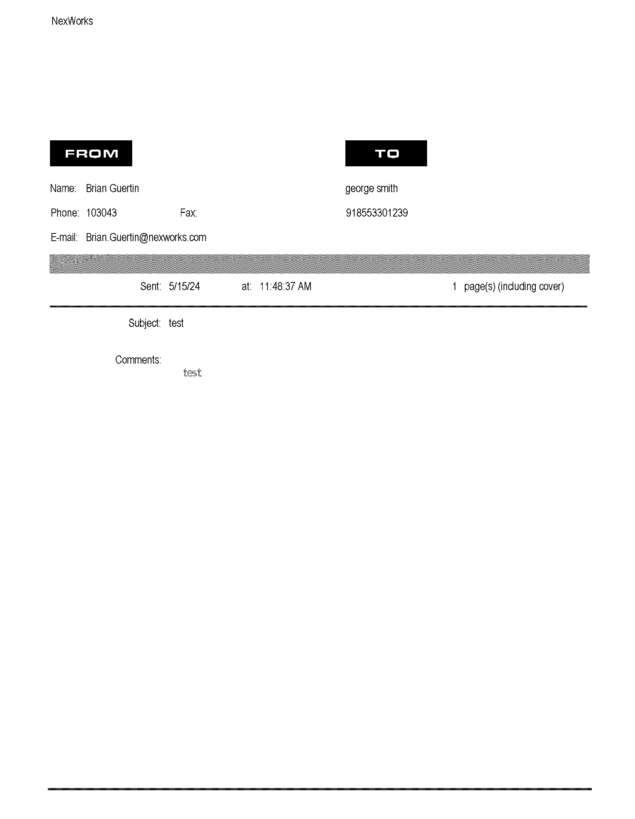 fax page