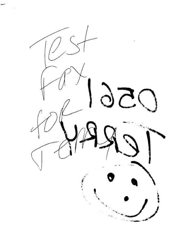 Fax page