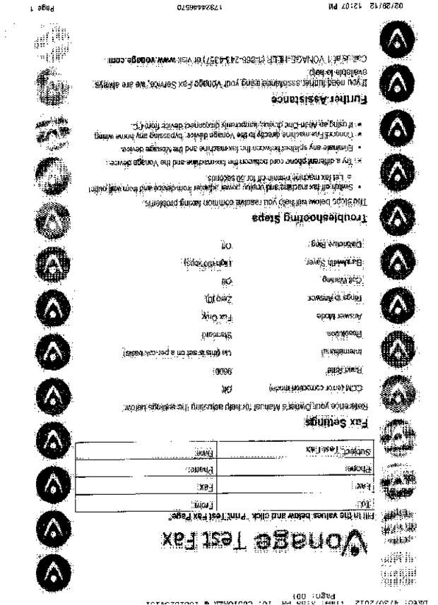 Fax page