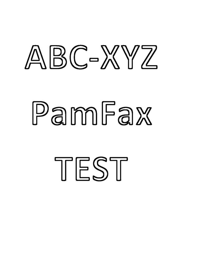 Fax page