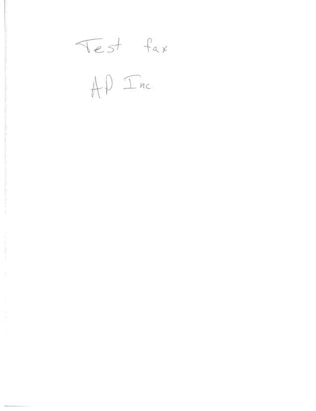 Fax page