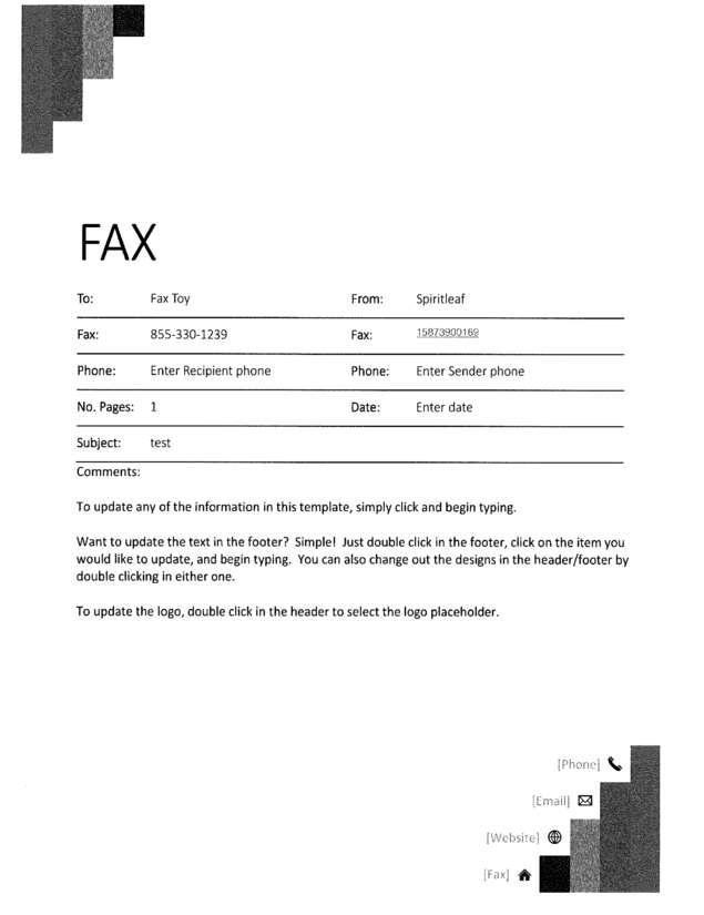 fax page