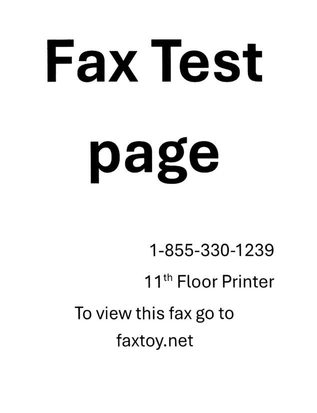 fax page
