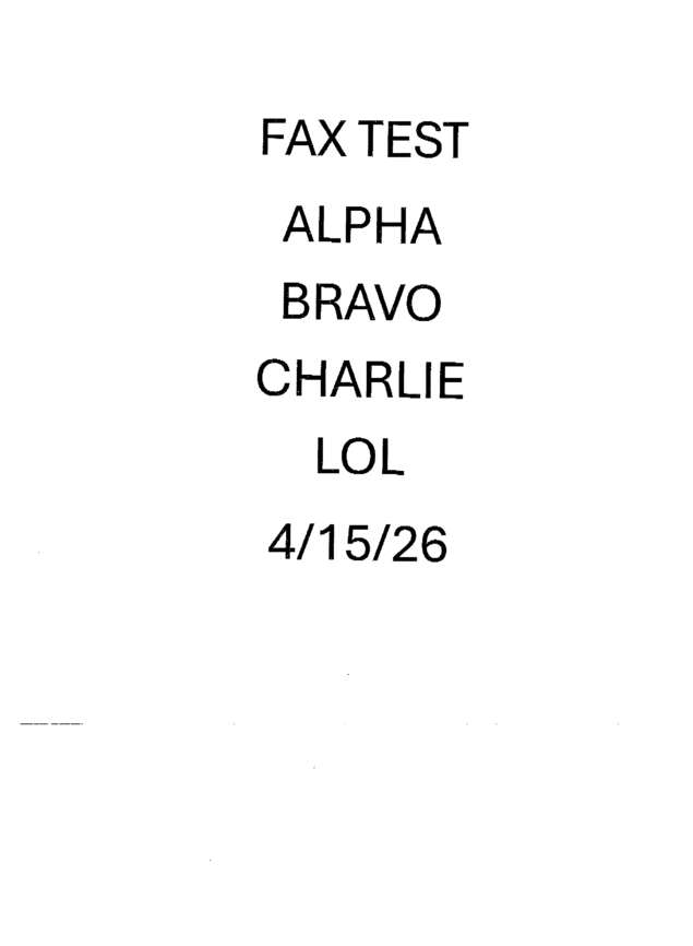 fax page