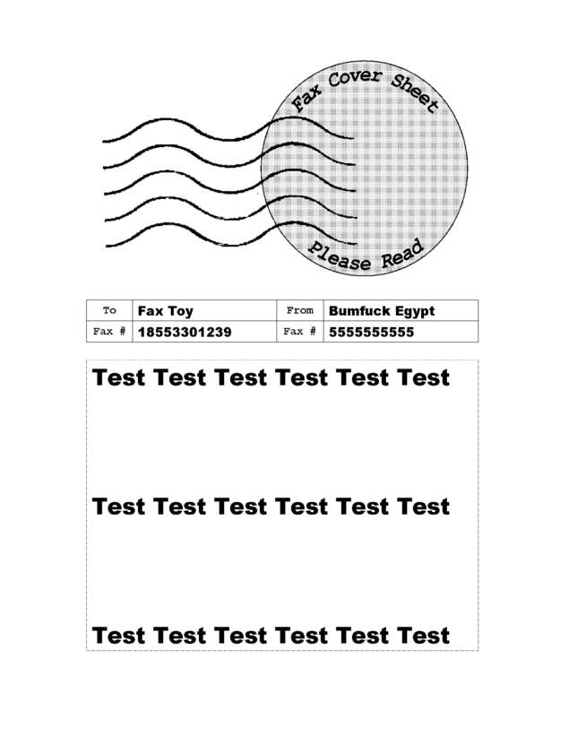 Fax page