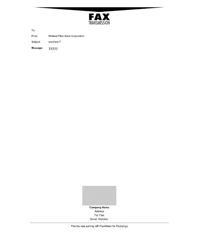 Fax page