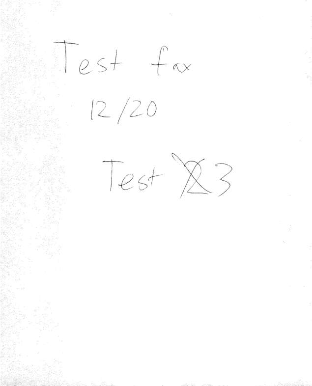 Fax page