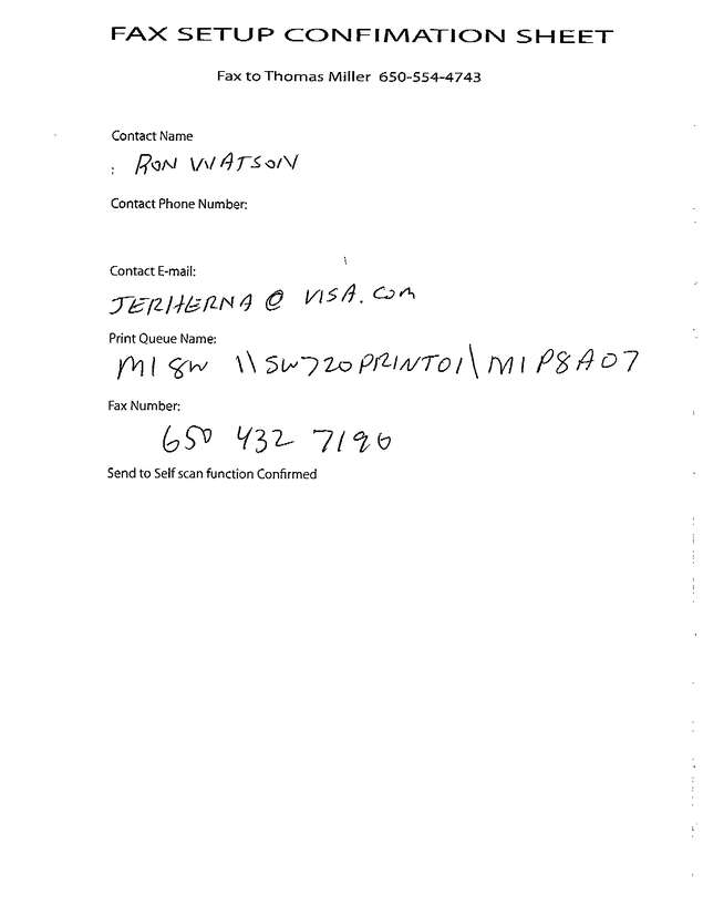 Fax page