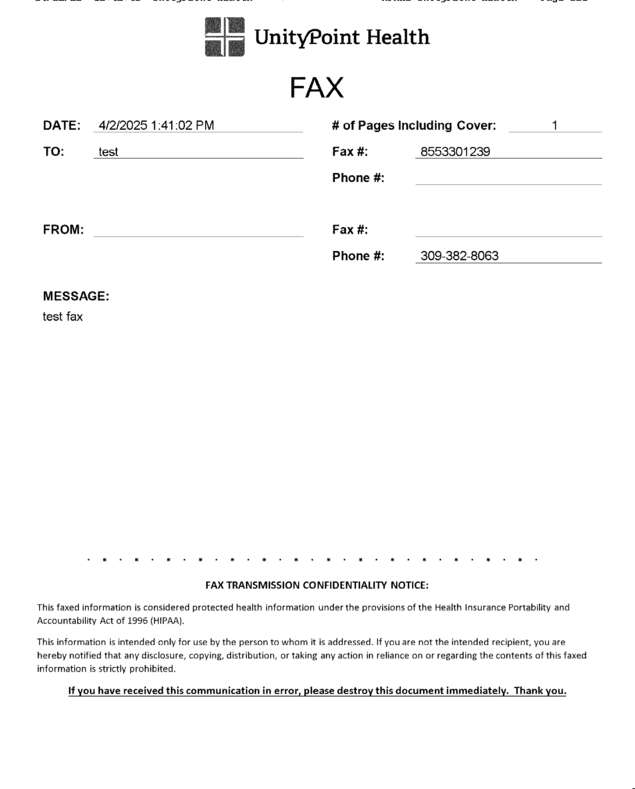 fax page