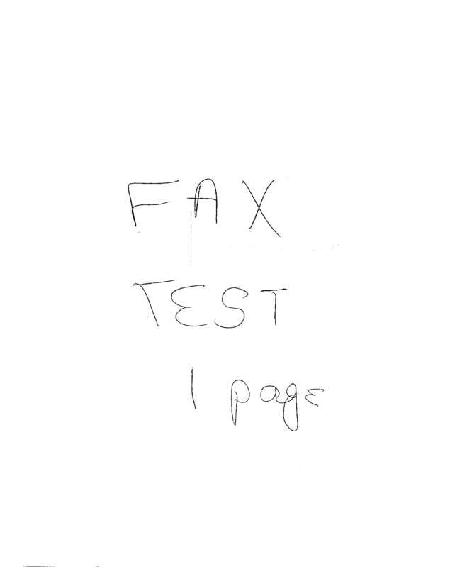 Fax page