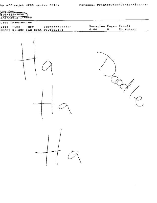 Fax page