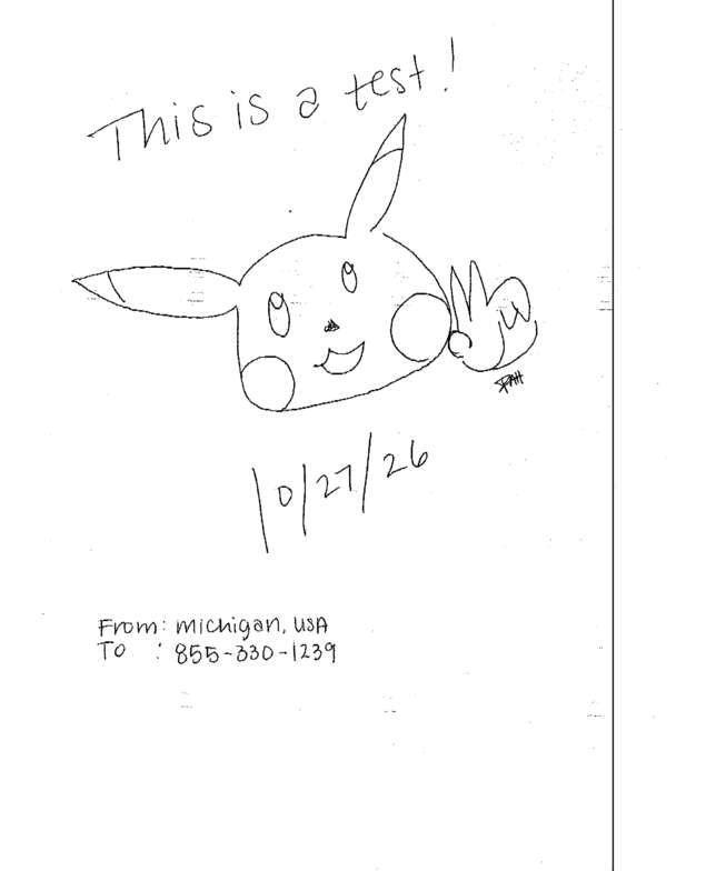 Fax page