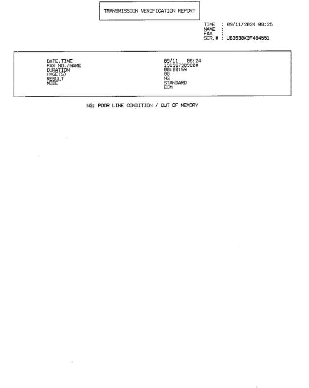 Fax page