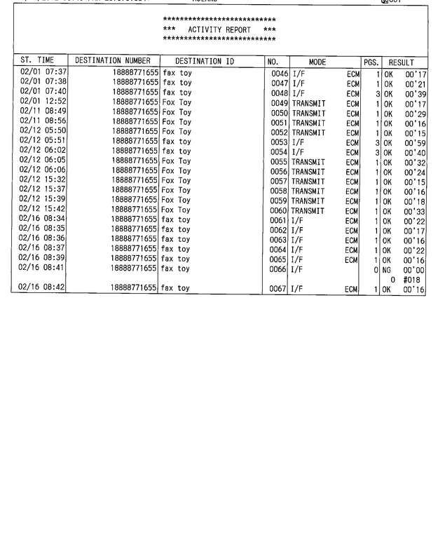 Fax page