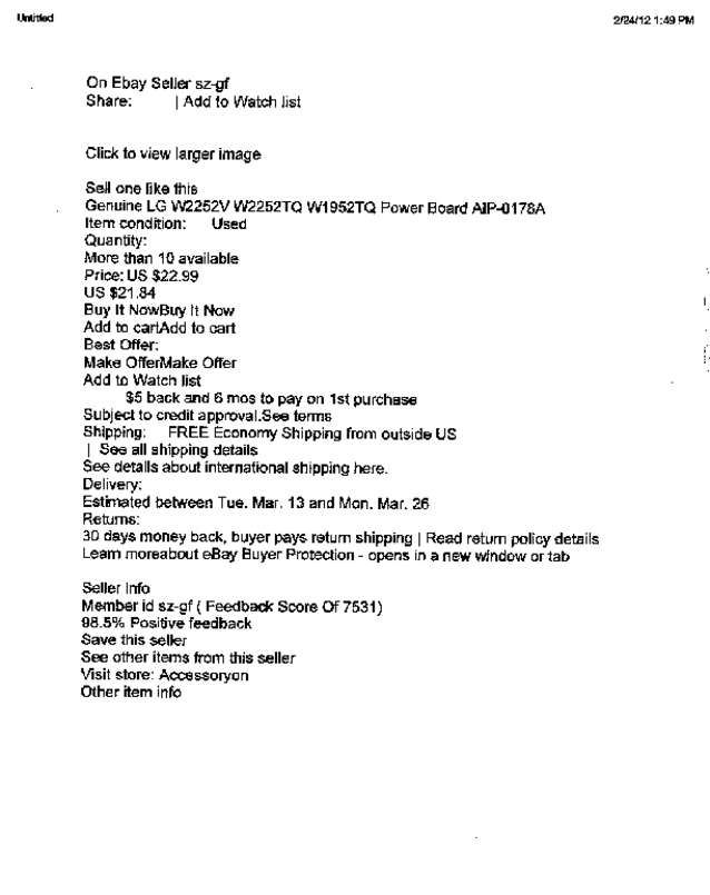 Fax page