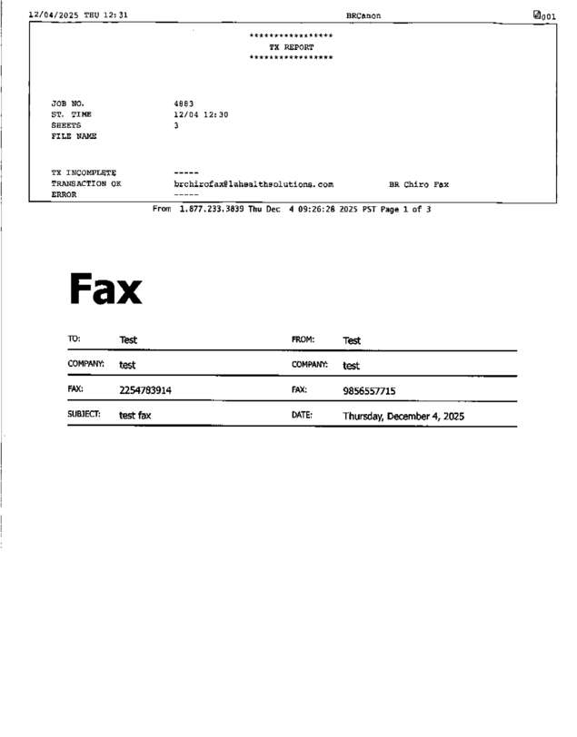 fax page