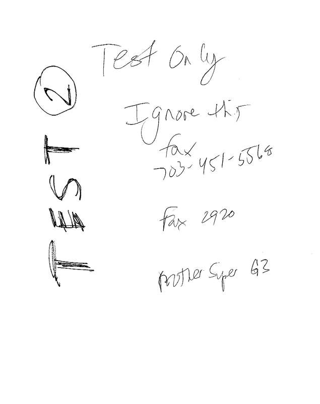 Fax page