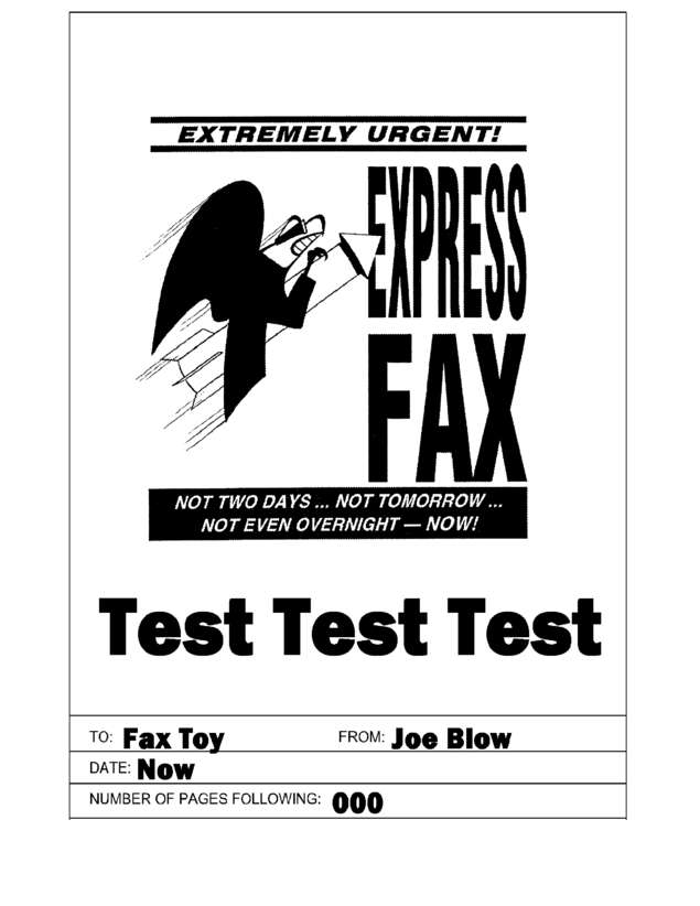 Fax page