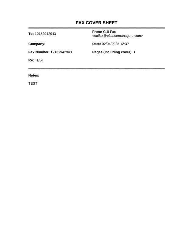 fax page
