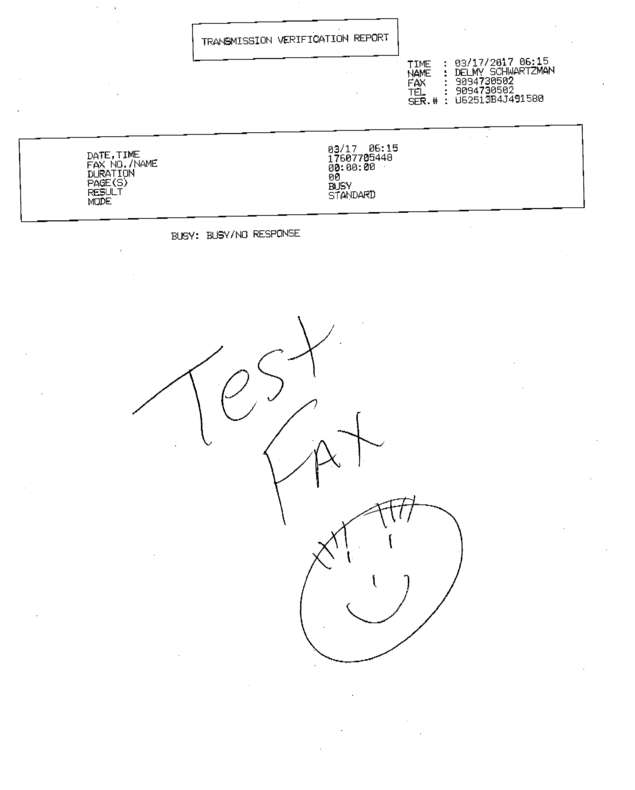 Fax page