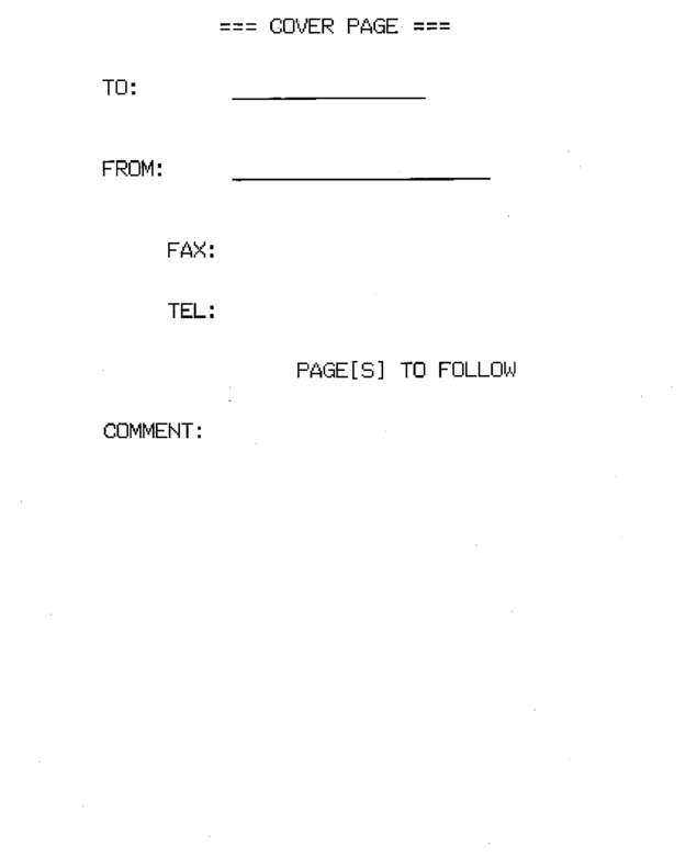 Fax page