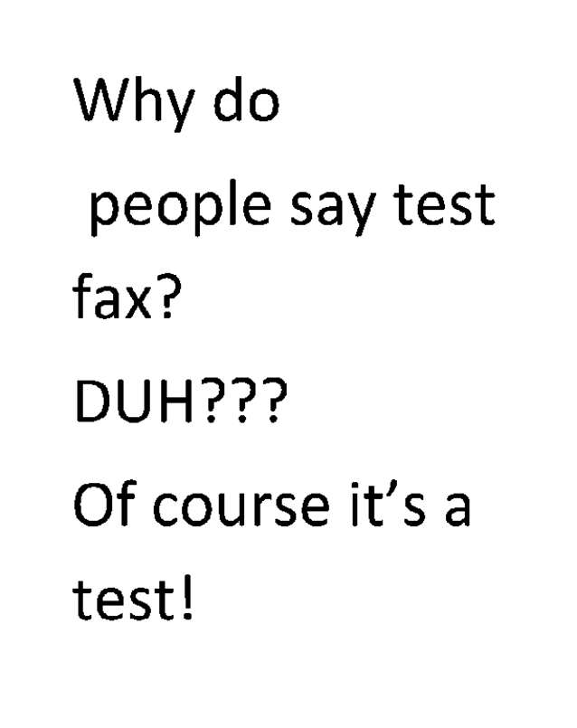 Fax page
