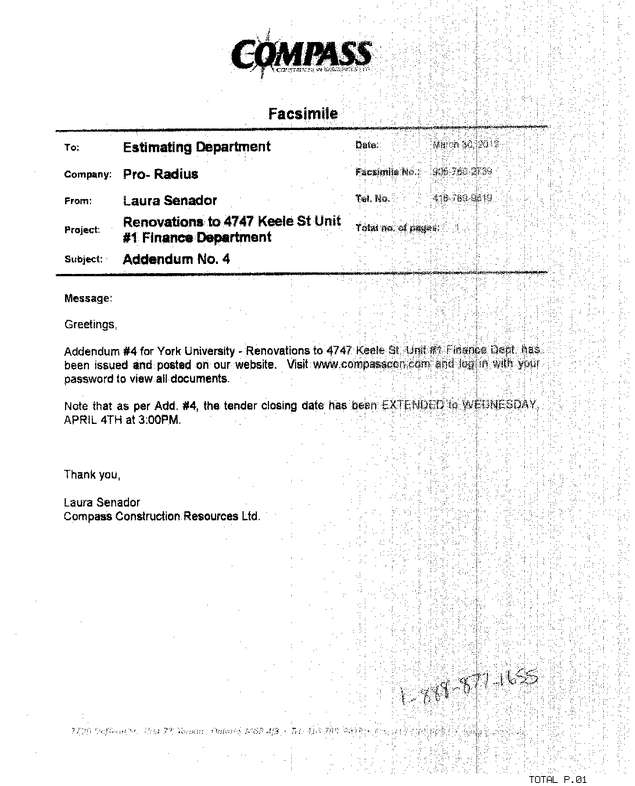 Fax page