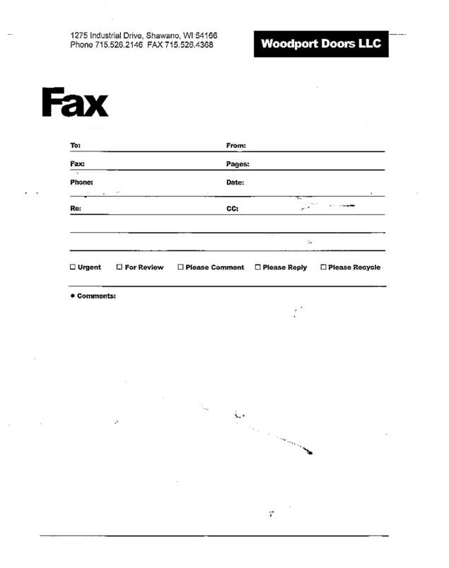 Fax page