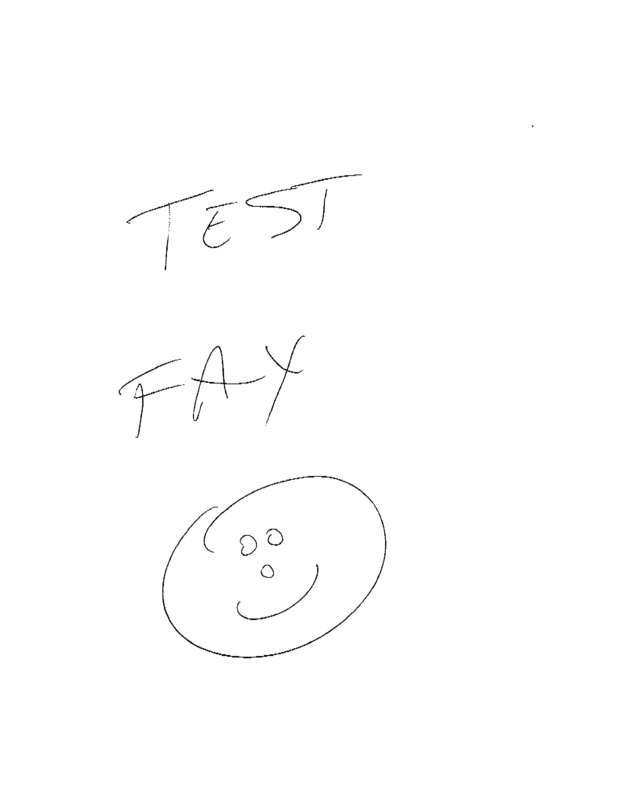 Fax page