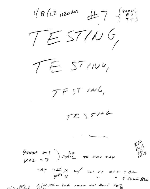 Fax page