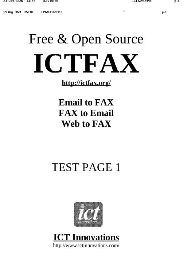 fax page