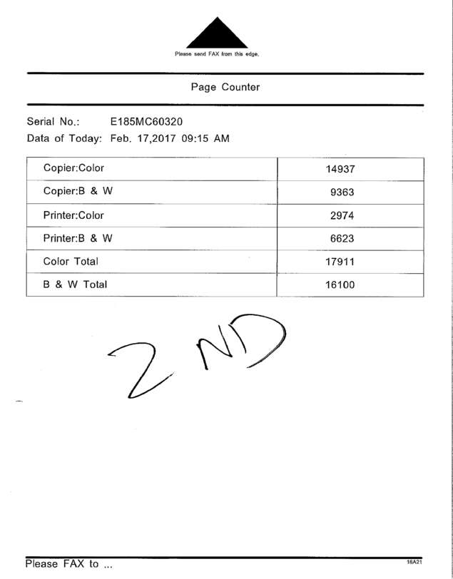 Fax page